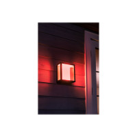 Produktbild för Philips Hue Impress - vägglampa - LED-glödlampa - 8 W - 16 miljoner färger - svart