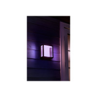 Produktbild för Philips Hue Impress - vägglampa - LED-glödlampa - 8 W - 16 miljoner färger - svart