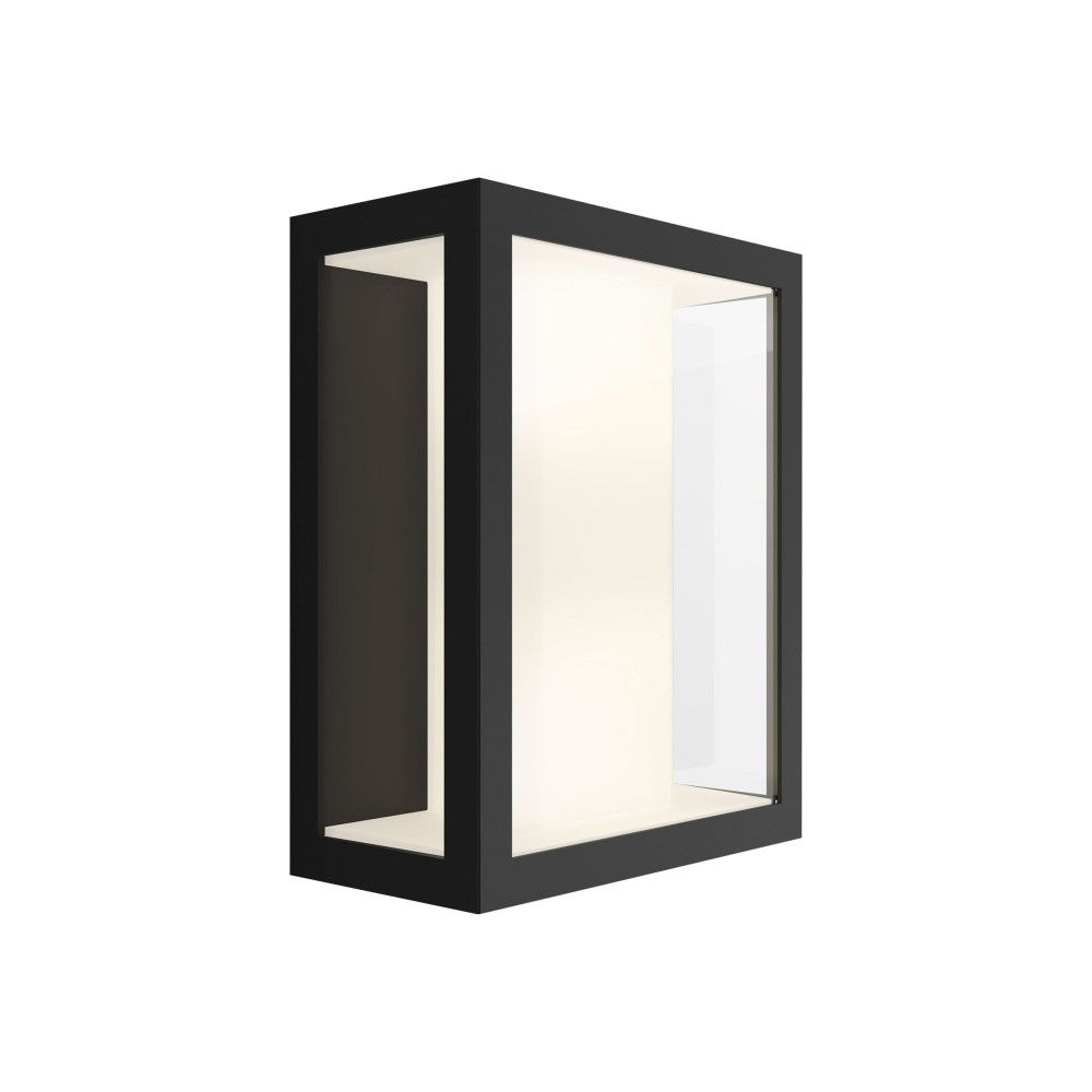 Produktbild för Philips Hue Impress - vägglampa - LED-glödlampa - 8 W - 16 miljoner färger - svart