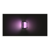 Produktbild för Philips Hue Impress - vägglampa - LED-glödlampa - 8 W - 16 miljoner färger - svart