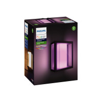 Produktbild för Philips Hue Impress - vägglampa - LED-glödlampa - 8 W - 16 miljoner färger - svart