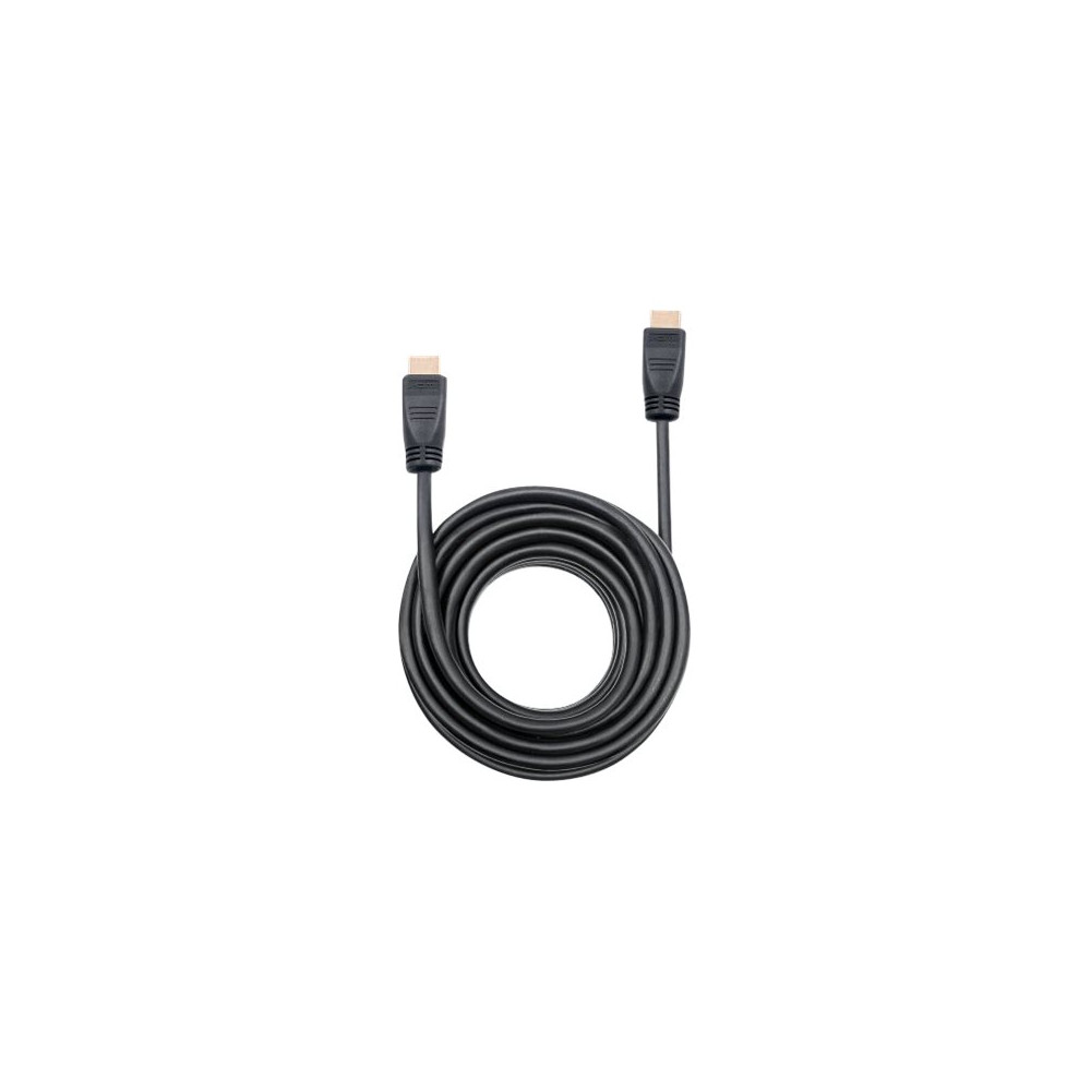 Produktbild för Manhattan HDMI Cable with Ethernet (CL3 rated, suitable for In-Wall use), 4K@60Hz (Premium High Speed), 8m, Male to Male, Black, Ultra HD 4k x 2k, In-Wall rated, Fully Shielded, Gold Plated Contacts, Lifetime Warranty, Polybag - HDMI-kabel med Ethernet - 