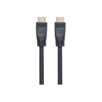Produktbild för Manhattan HDMI Cable with Ethernet (CL3 rated, suitable for In-Wall use), 4K@60Hz (Premium High Speed), 8m, Male to Male, Black, Ultra HD 4k x 2k, In-Wall rated, Fully Shielded, Gold Plated Contacts, Lifetime Warranty, Polybag - HDMI-kabel med Ethernet - 