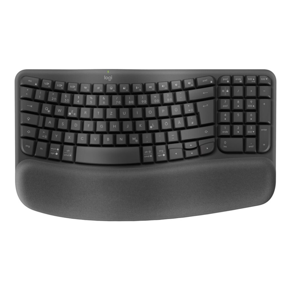 Produktbild för Logitech Ergo Series - tangentbord - AZERTY - belgisk - grafit Inmatningsenhet