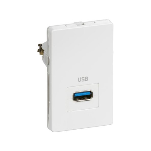 SCHNEIDER ELECTRIC LAURITZ KNUDSEN FUGA® passivt USB 3.0-uttag 1½ modul, T3 (vi...