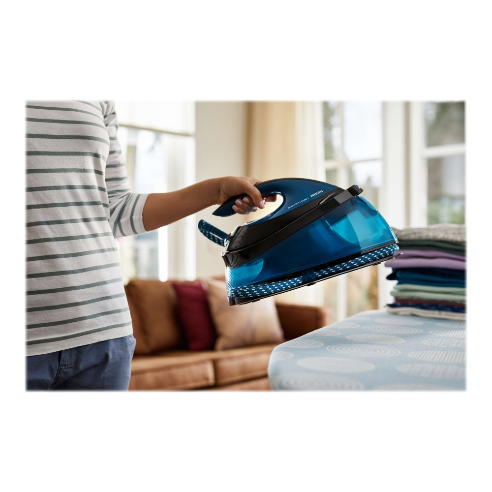 Produktbild för Philips PerfectCare Compact GC7846 - strykjärn med separat ånggenerator - sula SteamGlide Plus