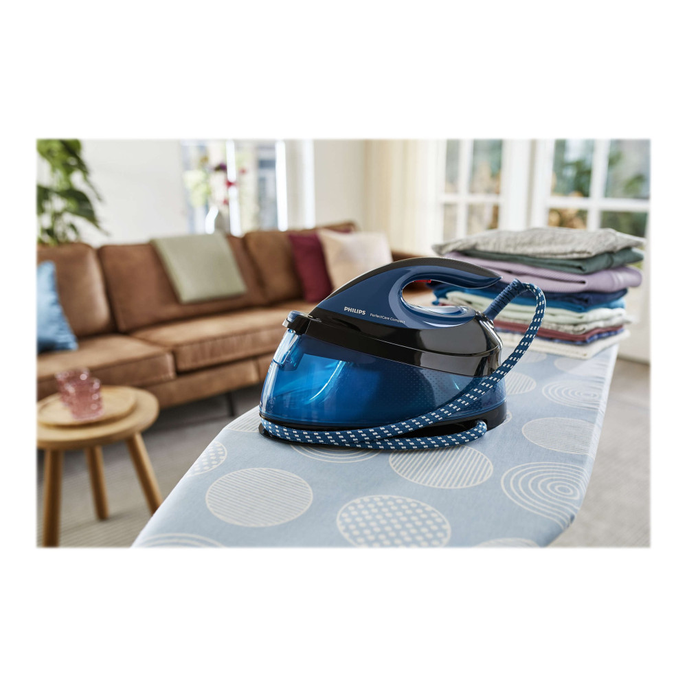 Produktbild för Philips PerfectCare Compact GC7846 - strykjärn med separat ånggenerator - sula SteamGlide Plus