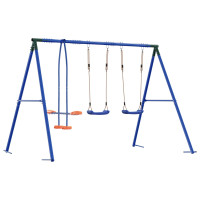 Produktbild för Utegunga set Flerfärgsdesign 263 x 185 x 185 cm Stål och PE