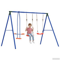 Produktbild för Utegunga set Flerfärgsdesign 263 x 185 x 185 cm Stål och PE