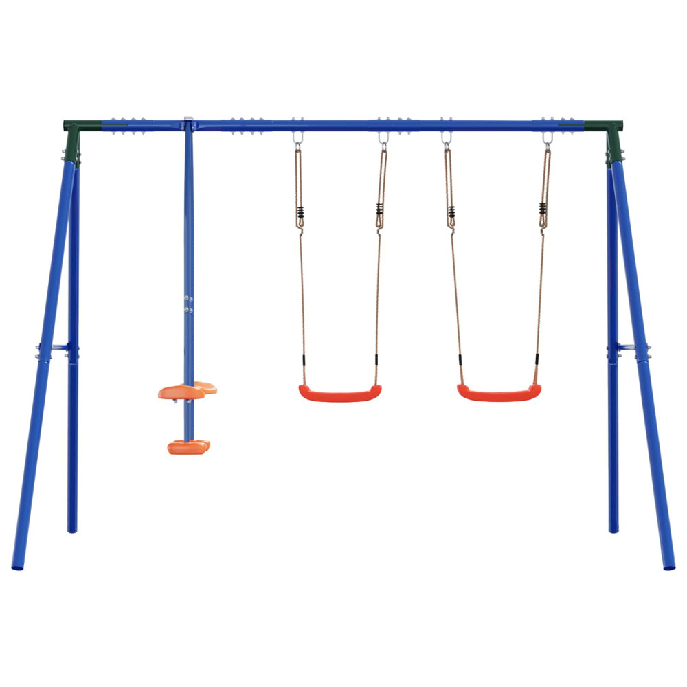 Produktbild för Utegunga set Flerfärgsdesign 263 x 185 x 185 cm Stål och PE