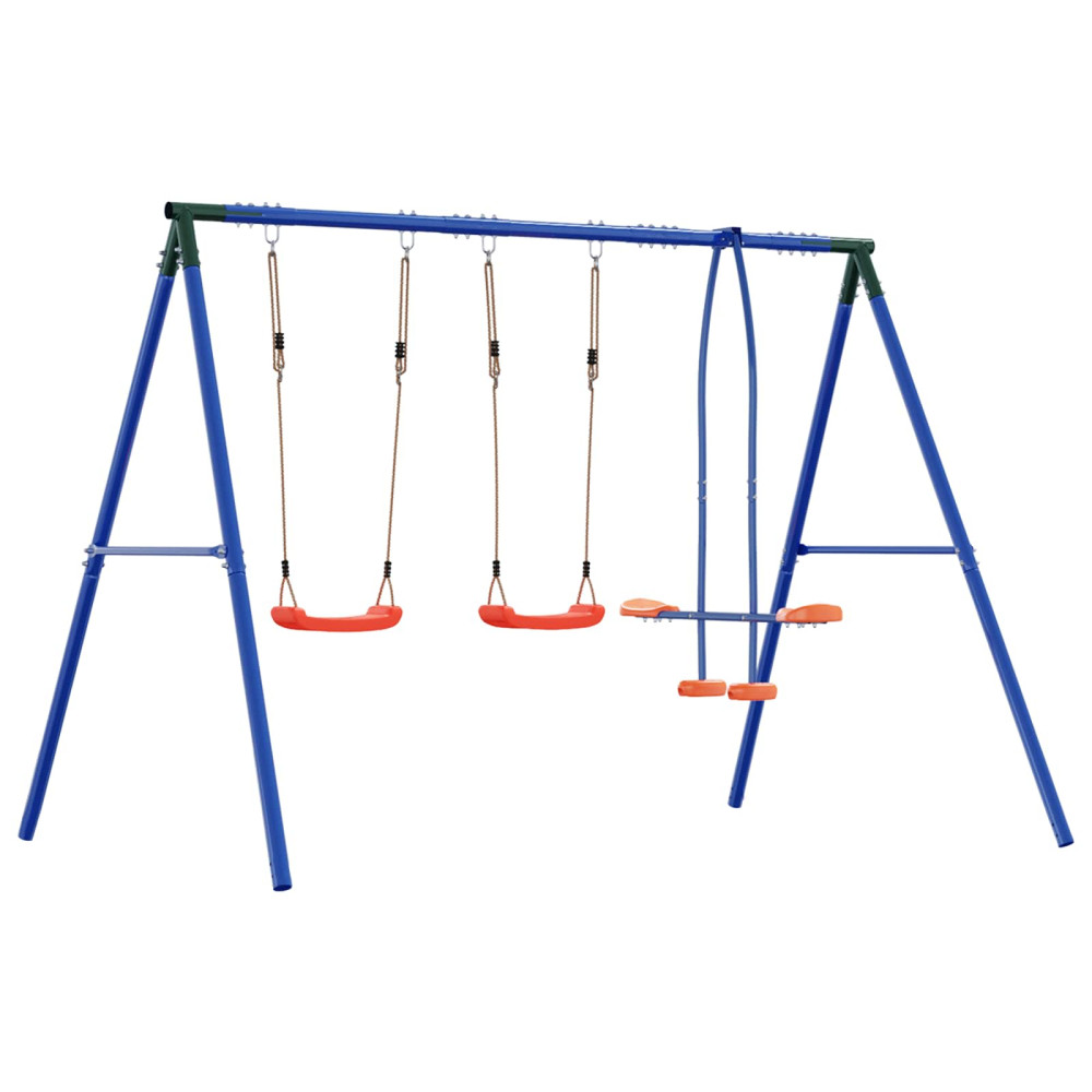 Produktbild för Utegunga set Flerfärgsdesign 263 x 185 x 185 cm Stål och PE