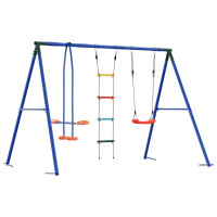 Produktbild för Utegunga set Flerfärgsdesign 263 x 185 x 185 cm Stål och PE