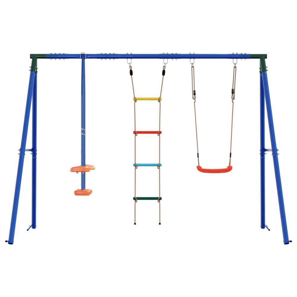 Produktbild för Utegunga set Flerfärgsdesign 263 x 185 x 185 cm Stål och PE
