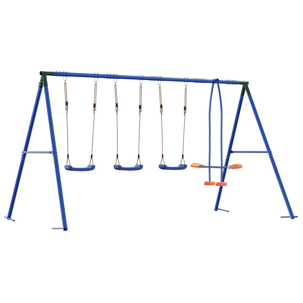 Produktbild för Utegunga set Flerfärgsdesign 330 x 185 x 185 cm Stål och PE
