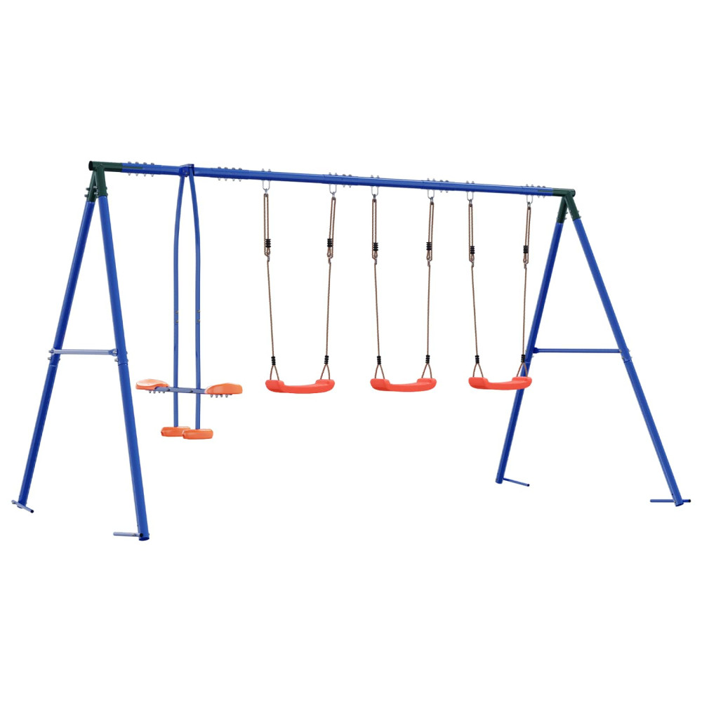 Produktbild för Utegunga set Flerfärgsdesign 330 x 185 x 185 cm Stål och PE