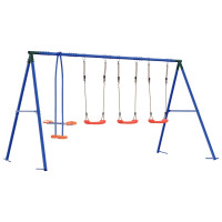 Produktbild för Utegunga set Flerfärgsdesign 330 x 185 x 185 cm Stål och PE
