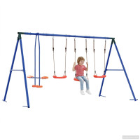 Produktbild för Utegunga set Flerfärgsdesign 330 x 185 x 185 cm Stål och PE