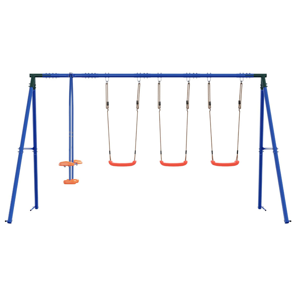 Produktbild för Utegunga set Flerfärgsdesign 330 x 185 x 185 cm Stål och PE