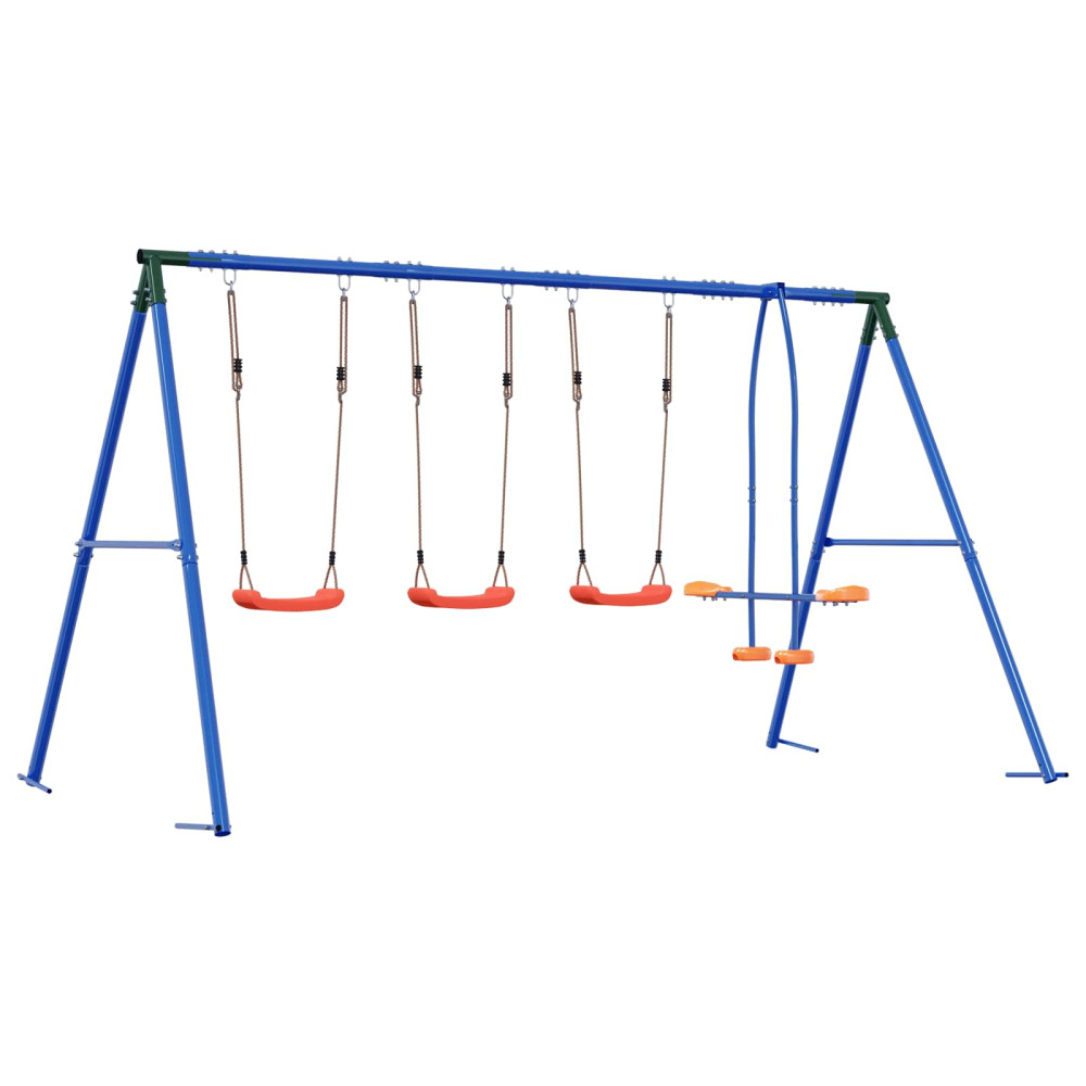 Produktbild för Utegunga set Flerfärgsdesign 330 x 185 x 185 cm Stål och PE