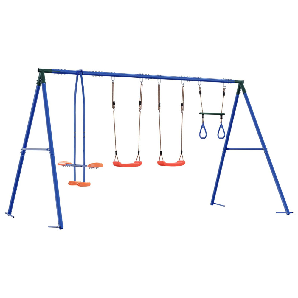 Produktbild för Utegunga set Flerfärgsdesign 330 x 185 x 185 cm Stål och PE