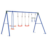 Produktbild för Utegunga set Flerfärgsdesign 330 x 185 x 185 cm Stål och PE