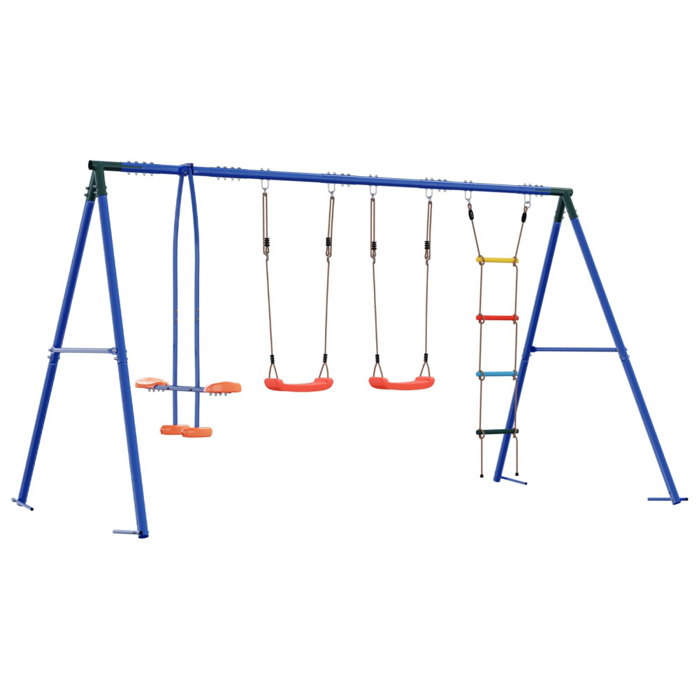 Produktbild för Utegunga set Flerfärgsdesign 330 x 185 x 185 cm Stål och PE