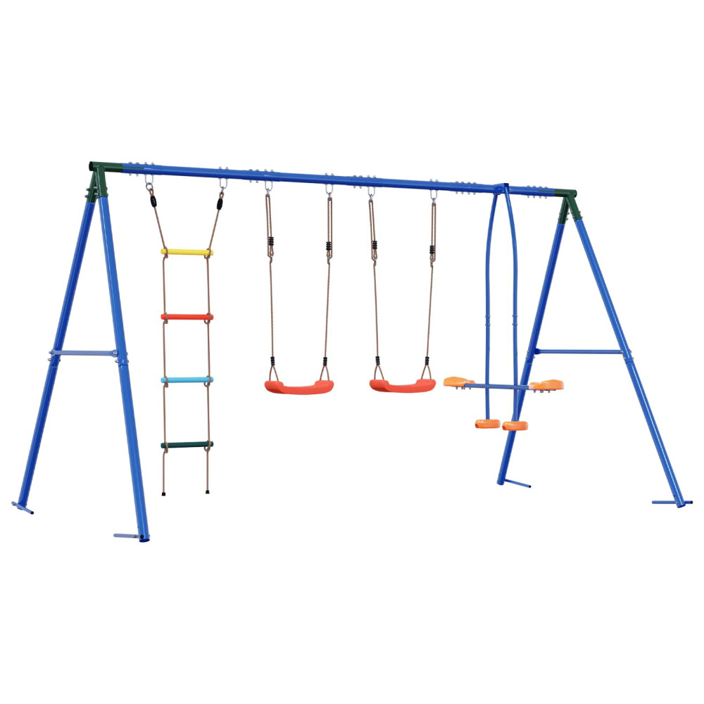 Produktbild för Utegunga set Flerfärgsdesign 330 x 185 x 185 cm Stål och PE