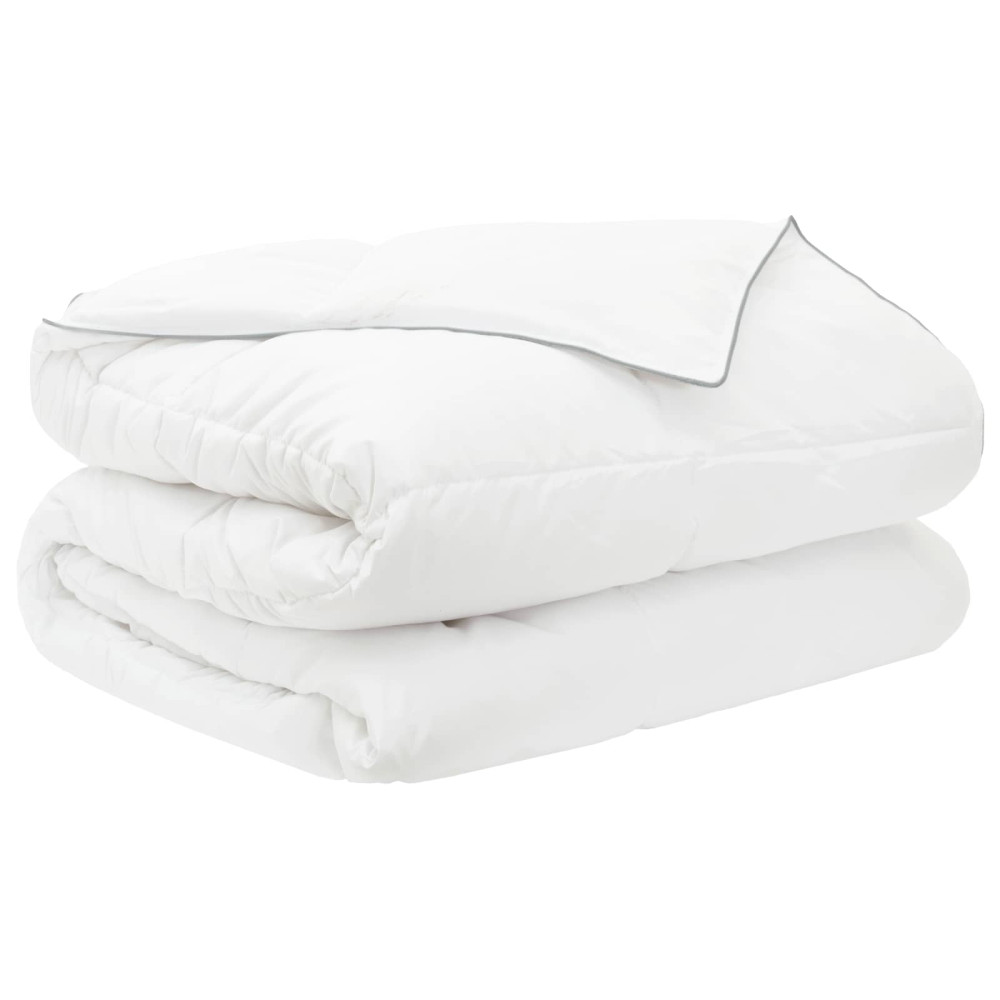 Produktbild för Täckeset med kudde Vit 200 x 220 cm Polyester, Bambufiber