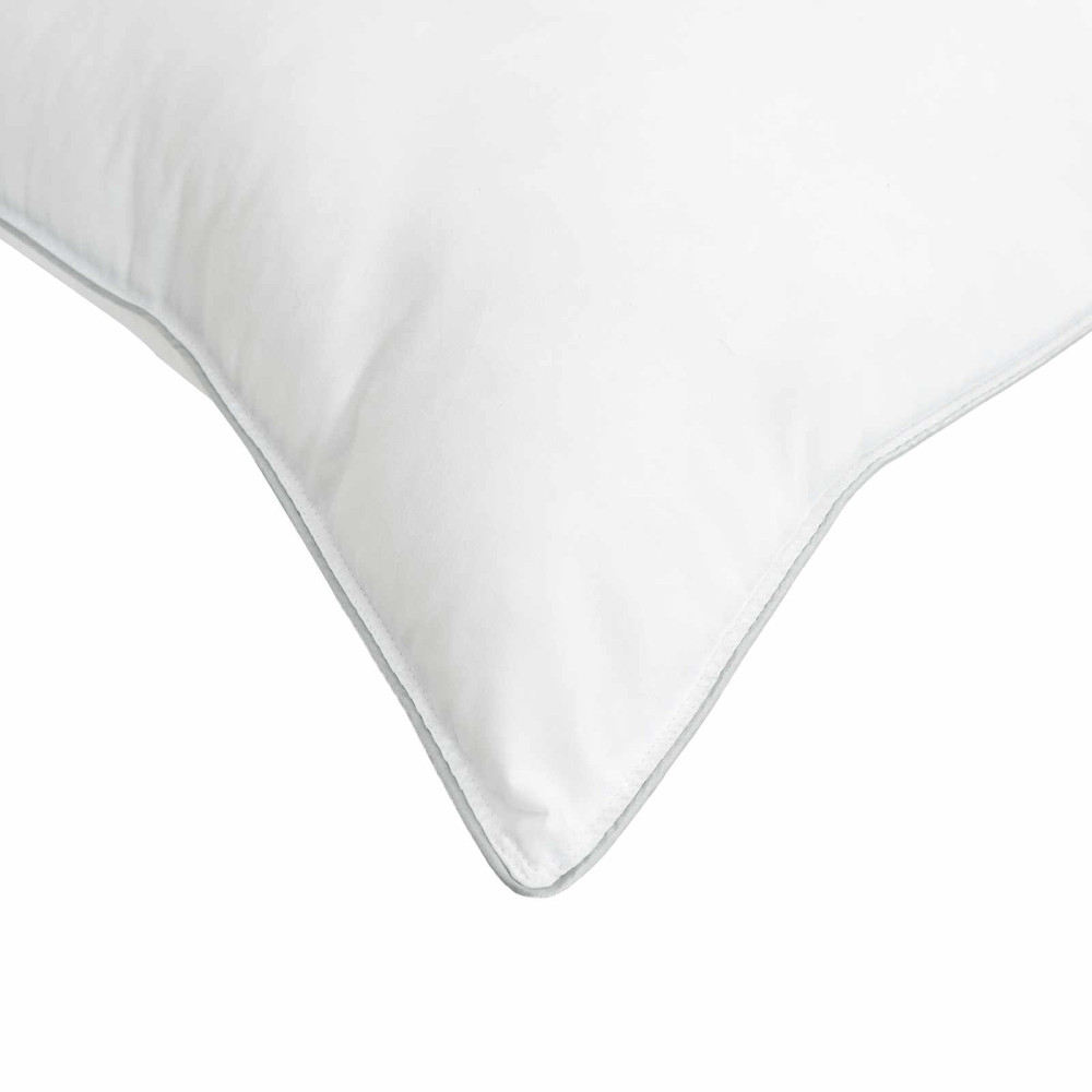 Produktbild för Täckeset med kudde Vit 240 x 220 cm Polyester, Bambufiber