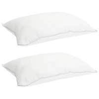 Produktbild för Täckeset med kudde Vit 240 x 220 cm Polyester, Bambufiber