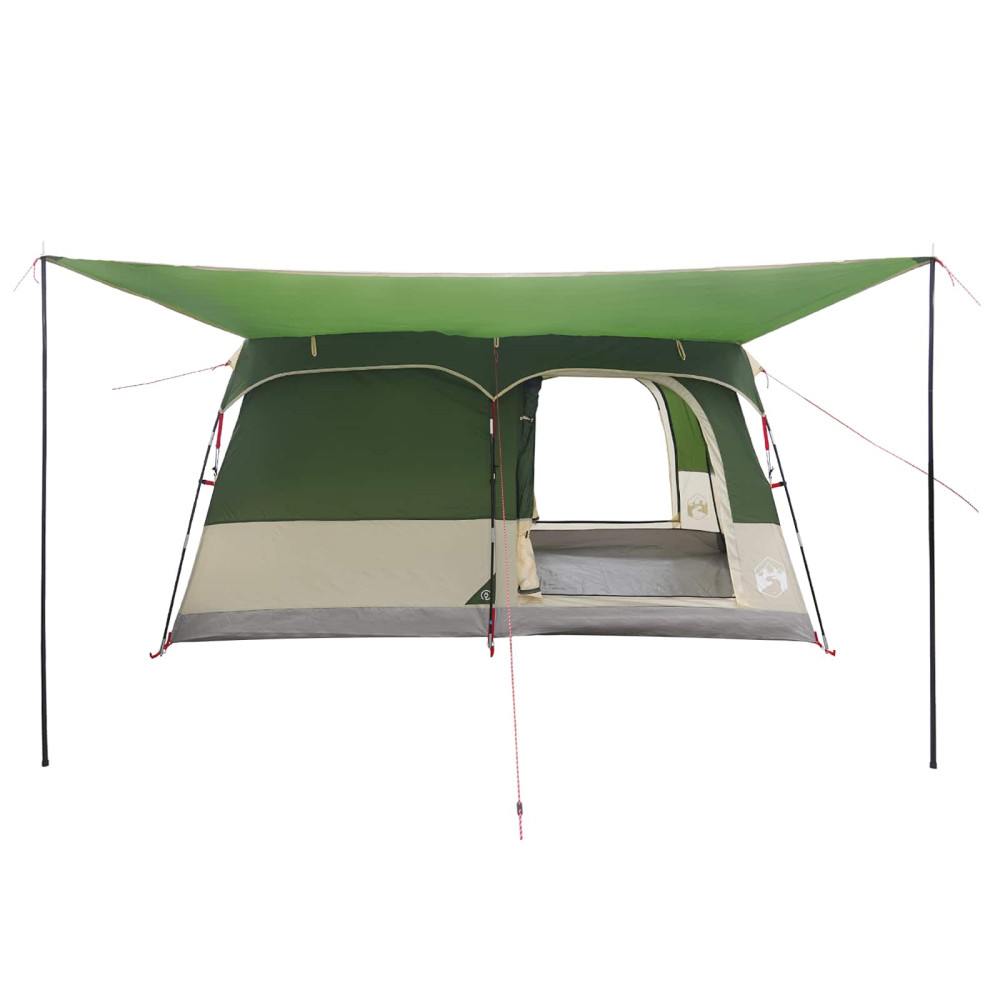 Produktbild för Familjetält med tak Grön 320 x 210 x 180 cm Polyester