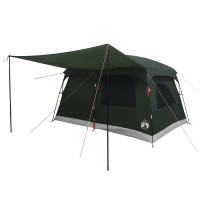 Produktbild för Familjetält med tak Armégrön 320 x 210 x 180 cm Polyester