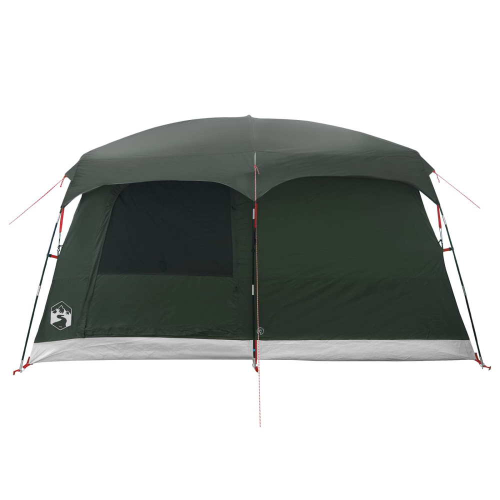 Produktbild för Familjetält med tak Armégrön 320 x 210 x 180 cm Polyester