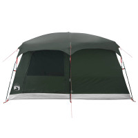 Produktbild för Familjetält med tak Armégrön 320 x 210 x 180 cm Polyester