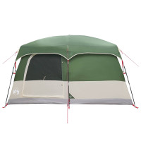 Produktbild för Familjetält med tak Grön 380 x 260 x 190 cm Polyester