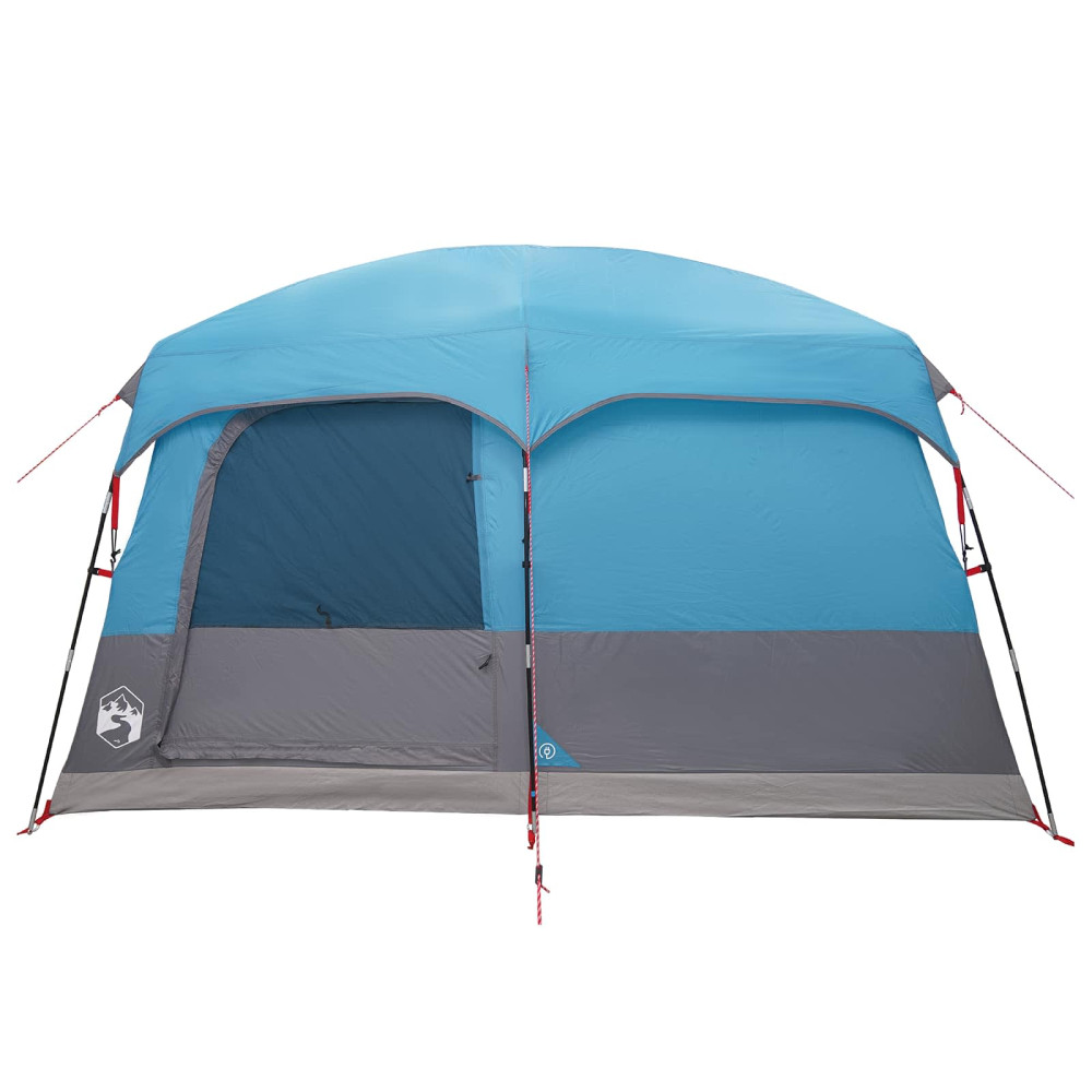 Produktbild för Familjetält med tak Blå 380 x 260 x 190 cm Polyester