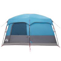Produktbild för Familjetält med tak Blå 380 x 260 x 190 cm Polyester