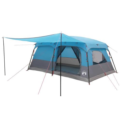 vidaXL Familjetält med tak Blå 500 x 400 x 230 cm Polyester och Stål