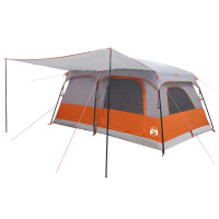 Produktbild för Familjetält med tak Grå och orange 500 x 400 x 230 cm