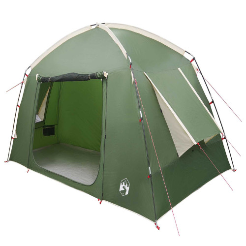 vidaXL Stuga Tält med tak Grön 210 x 210 x 138 cm Polyester
