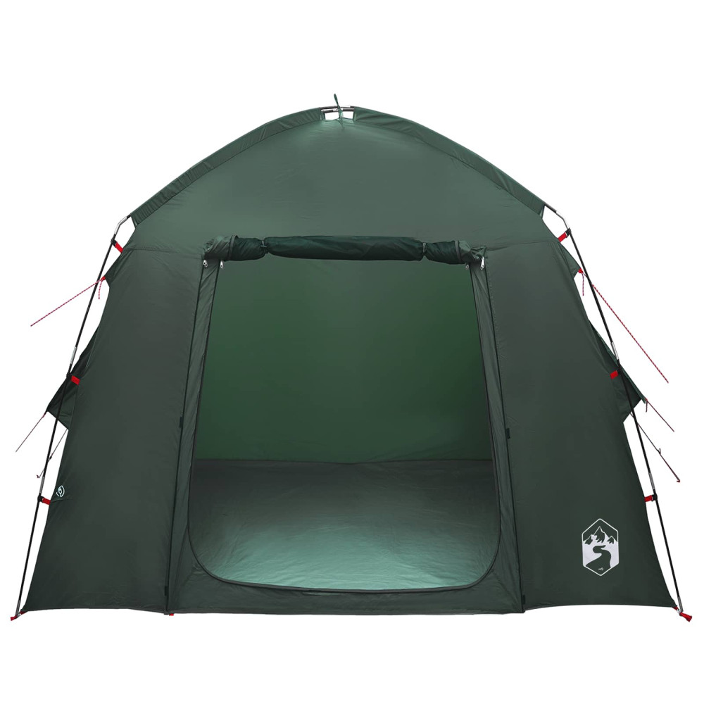 Produktbild för Stuga Tält med tak Armégrön 210 x 210 x 138 cm Polyester
