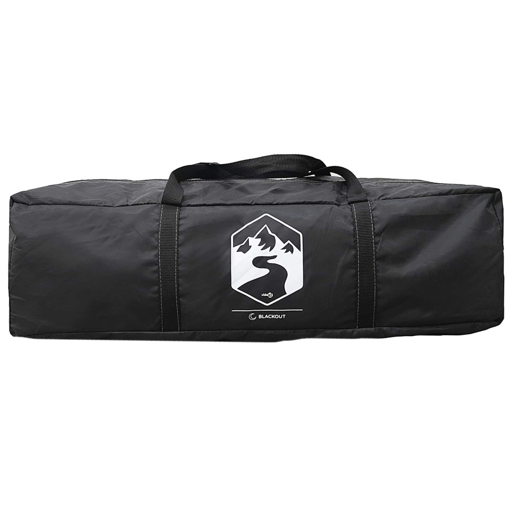 Produktbild för Stuga Tält med tak Vit Blackout 210 x 210 x 138 cm Polyester
