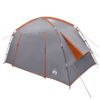 Produktbild för Stuga Tält med tak Grå och orange 300 x 210 x 156 cm Polyester