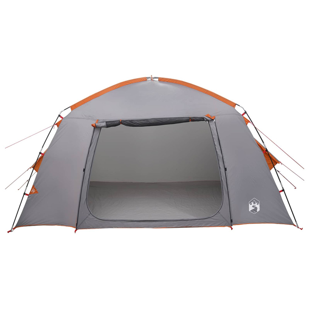 Produktbild för Stuga Tält med tak Grå och orange 300 x 210 x 156 cm Polyester