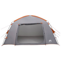 Produktbild för Stuga Tält med tak Grå och orange 300 x 210 x 156 cm Polyester