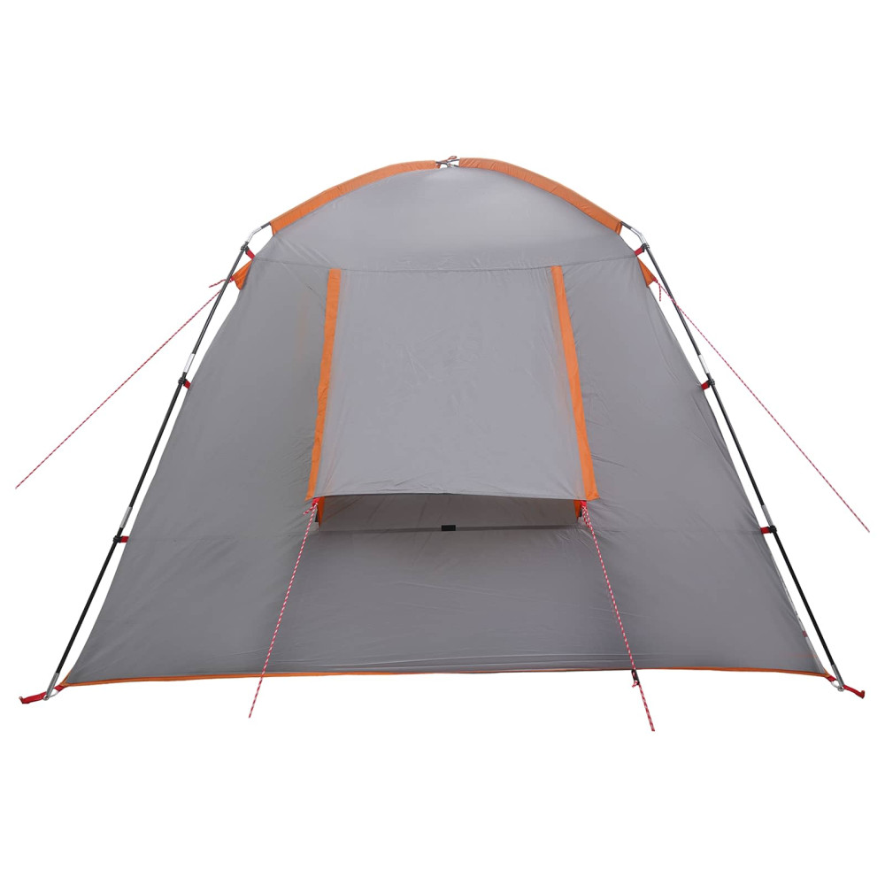 Produktbild för Stuga Tält med tak Grå och orange 300 x 210 x 156 cm Polyester