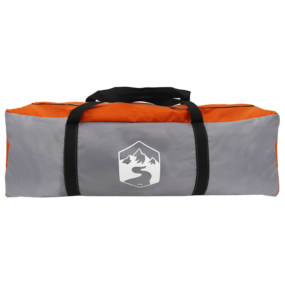 Produktbild för Stuga Tält med tak Grå och orange 300 x 210 x 156 cm Polyester