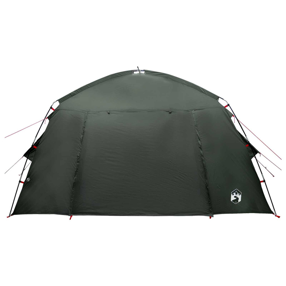 Produktbild för Stuga Tält med tak Armégrön 300 x 210 x 156 cm Polyester