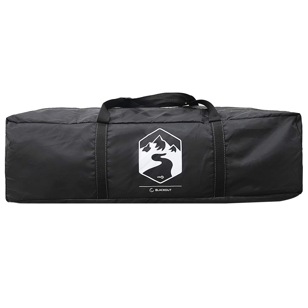Produktbild för Stuga Tält med tak Vit Blackout 300 x 210 x 156 cm Polyester