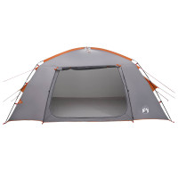 Produktbild för Stuga Tält med tak Grå och orange 400 x 210 x 180 cm Polyester